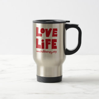 Tasse de voyage de la vie d'amour