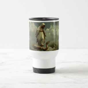 Tasse de voyage de la Vierge Marie foulant le Serp