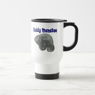 Tasse de voyage de lamantin d'ami