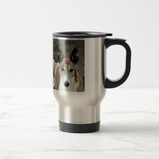 Tasse de voyage de lévrier (Droit)