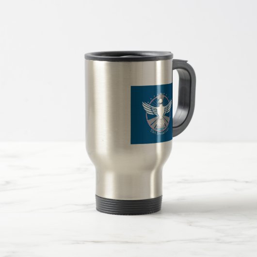 Tasse de voyage de logo de drapeau (Devant droit)