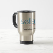 tasse de voyage de logo de sellsius (Devant gauche)