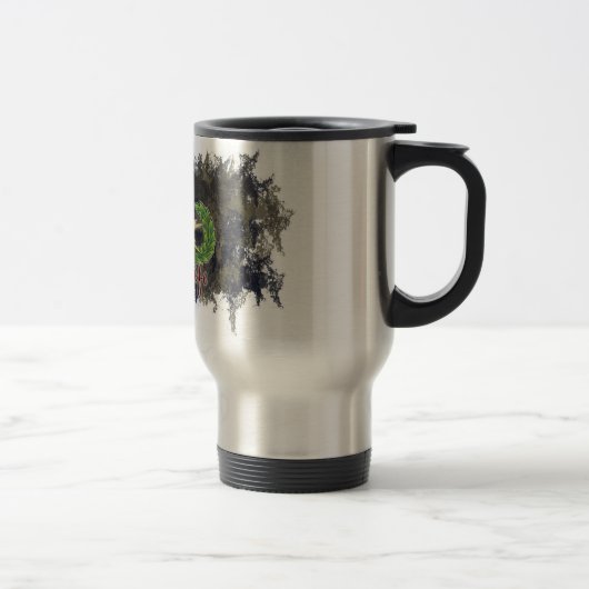 Tasse de voyage de logo d'épouse d'EOD (Droit)