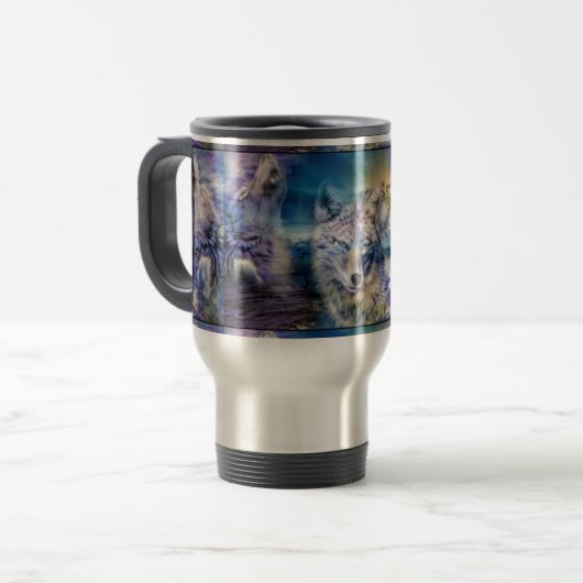 Tasse de voyage de loup (Devant gauche)