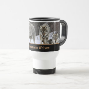 Tasse de voyage de loups de Yellowstone
