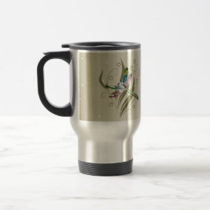 Tasse de voyage de lueur de libellule