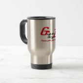 Tasse de voyage de monogramme de BoyZ™ de guitare (Devant gauche)