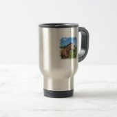 Tasse de voyage de mustang de peau de daim (Devant droit)
