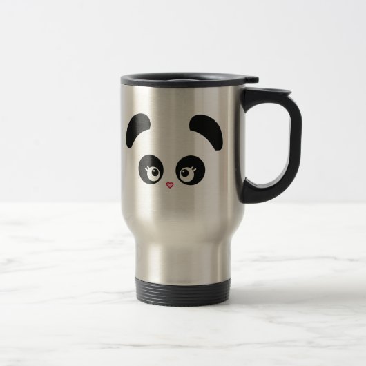 Tasse de voyage de Panda® d'amour (Droit)