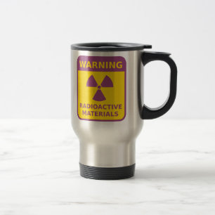 Tasse de voyage de panneau d'avertissement de
