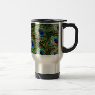 Tasse de voyage de paon