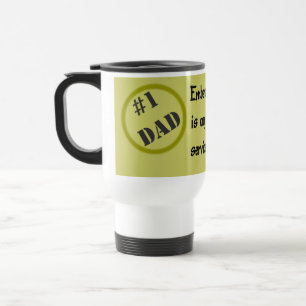 Tasse de voyage de papa du numéro un