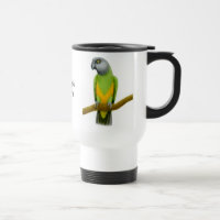 Tasse de voyage de perroquet du Sénégal