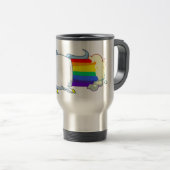 Tasse de voyage de pets de licorne (Devant droit)