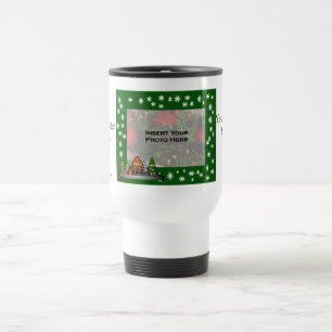 Tasse de voyage de photo de Noël de scène d'Elf