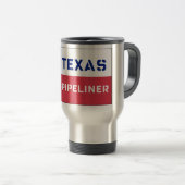 Tasse de voyage de Pipeliner de drapeau du Texas (Devant droit)