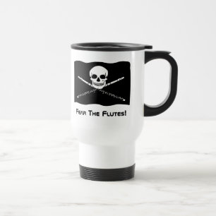 Tasse de voyage de pirate de cannelure