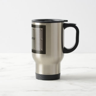 Tasse de voyage de plaque d'identification