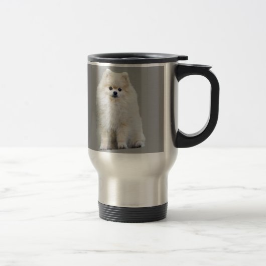 Tasse de voyage de Pomeranian (Droit)
