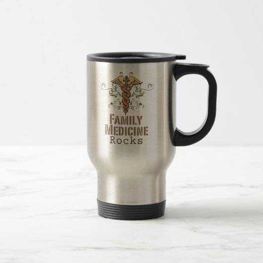 Tasse de voyage de roches de médecine de la (Droit)