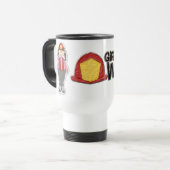 Tasse de voyage de sapeur-pompier de femmes (Devant gauche)
