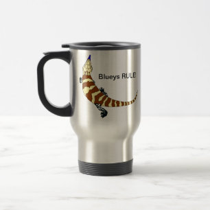 Tasse de voyage de Skink réprimandée par bleu