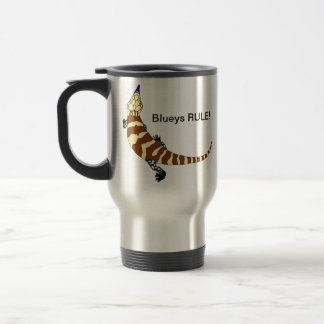Tasse de voyage de Skink réprimandée par bleu