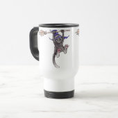 Tasse de voyage de sorcière de chat (Devant gauche)