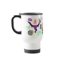 Tasse de voyage de symbologie d'Iphelia