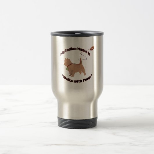 Tasse de voyage de Terrier de cairn (Centre)