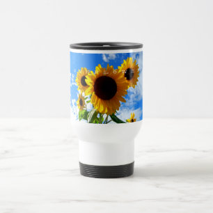 Tasse de voyage de tournesol