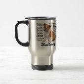Tasse de voyage de traits de bouledogue (Gauche)