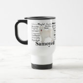 Tasse de voyage de traits de Samoyed (Gauche)