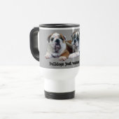Tasse de voyage de trio de bouledogue (Devant gauche)