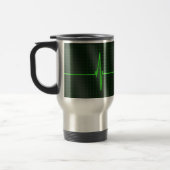 Tasse de voyage de vagues d'électrocardiogramme (Gauche)