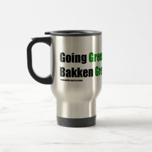 Tasse de voyage de vert de Bakken avec le site Web