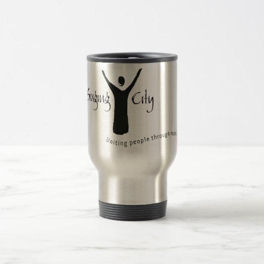 Tasse de voyage de ville de chant (Centre)
