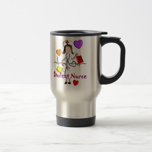 Tasse de voyage d'élève-infirmière (Droit)