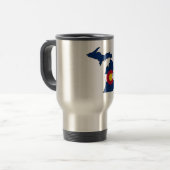 Tasse de voyage d'ensemble du Michigan de drapeau (Devant gauche)