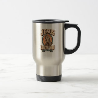 Tasse de voyage/déplacement chrétien Jésus Vous Ai