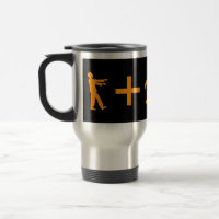 Tasse de voyage d'équation de zombi