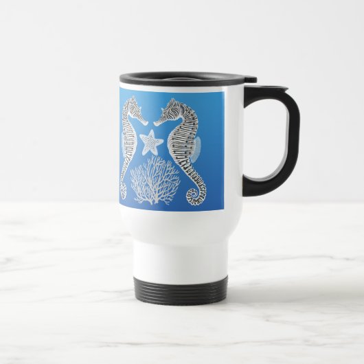 Tasse de voyage d'étoiles de mer d'hippocampe de (Droite)