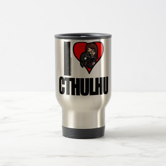 Tasse de voyage d'I <3 Cthulhu (Centre)