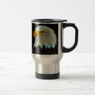 Tasse de voyage d'imaginaire d'Eagle chauve