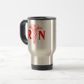 Tasse de voyage d'infirmier autorisé de RN avec le (Devant gauche)