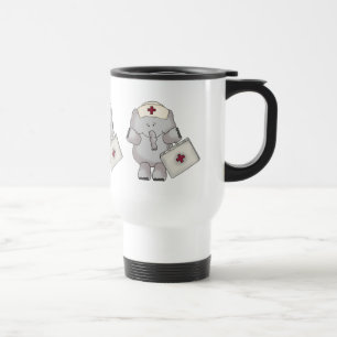Tasse de voyage d'infirmière d'éléphant de band