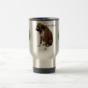 tasse de voyage d'os du chien n de paix