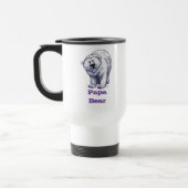 Tasse de voyage d'ours blanc d'ours de papa (Gauche)