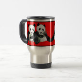 Tasse de voyage d'ours panda (Devant gauche)