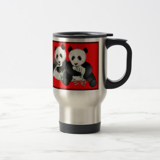Tasse de voyage d'ours panda (Droit)